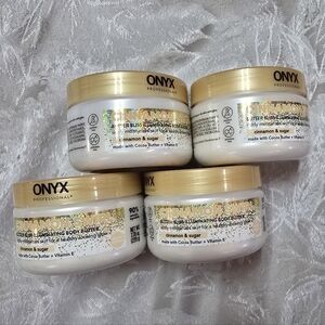 ONYX 4pc Lot Cinnamon Swirl Body Butter Bliss Iluminating Skincare Healthy Glow
